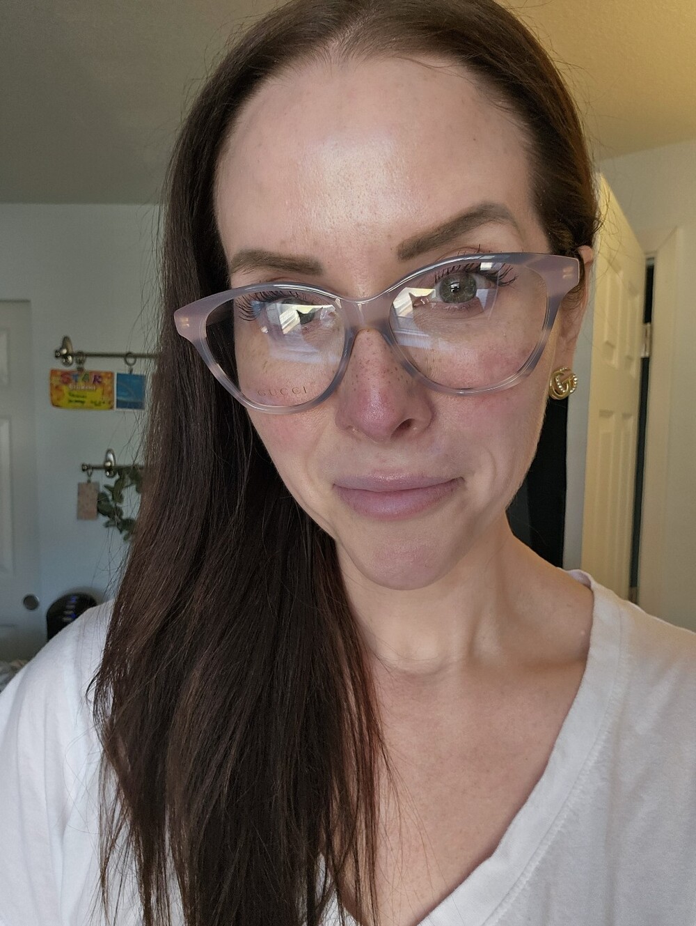 NEW - Gucci Sherry Line Light Purple Tortishell Glasses - Picture 3 of 8